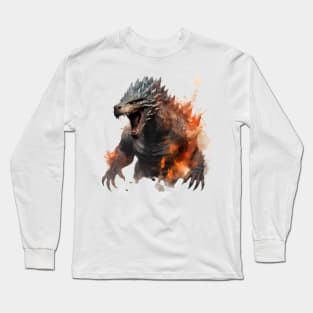 AI Reimagined Godzilla Long Sleeve T-Shirt